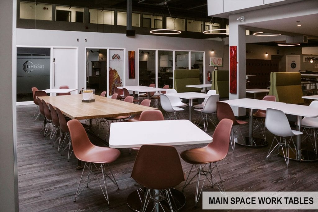 Head Office Ottawa Main Space Work Tables | Highly Unique Event & Meeting Spaces in Kanata